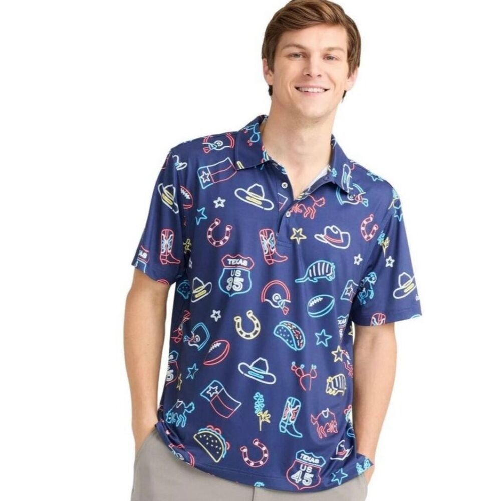 Men’s Chubbies Texas Polo Size Medium NWT